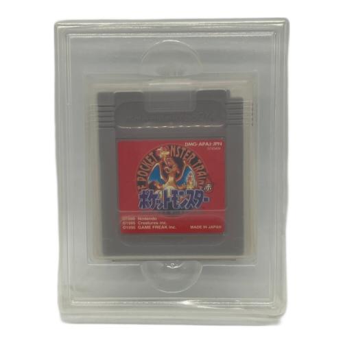 任天堂 (ニンテンドウ) ポケットモンスター 赤 ゲームボーイ用ソフト 箱・マップなど付属 -