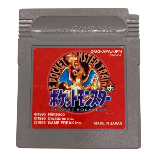 任天堂 (ニンテンドウ) ポケットモンスター 赤 ゲームボーイ用ソフト 箱・マップなど付属 -