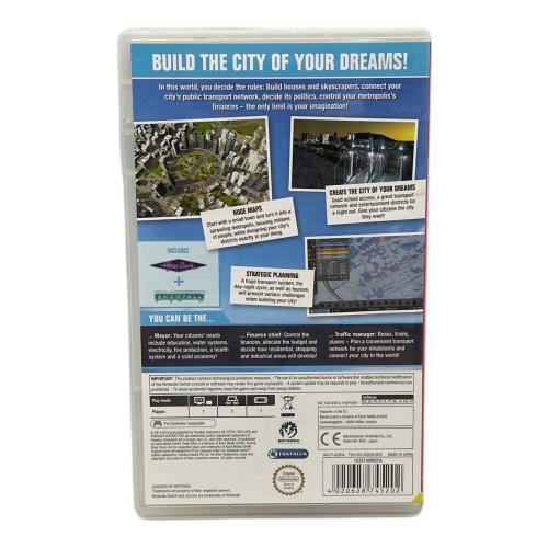 パラドックスインタラクティブ Cities: Skylines Nintendo Switch用ソフト CERO A (全年齢対象)