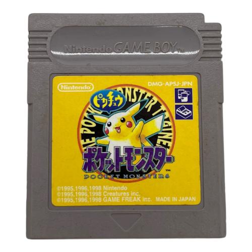 Nintendo (ニンテンドー) ポケットモンスターピカチュウ ゲームボーイ用ソフト 後期版 @ -
