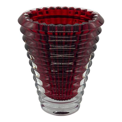 Baccarat (バカラ) フラワーベース レッド USED