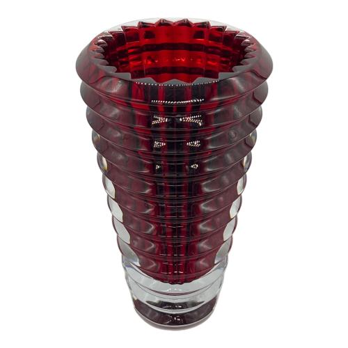 Baccarat (バカラ) フラワーベース レッド USED
