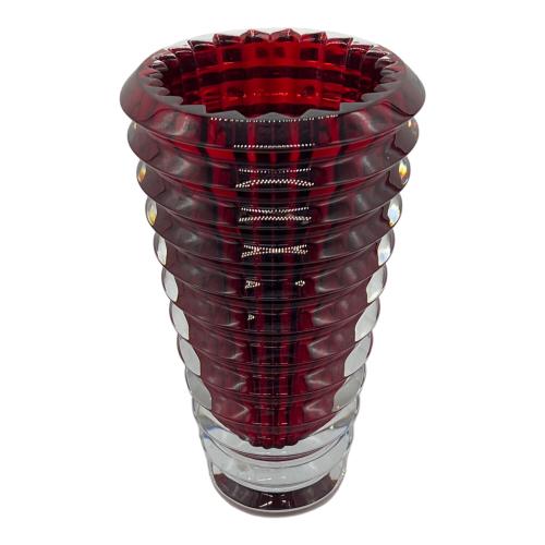 Baccarat (バカラ) フラワーベース レッド USED