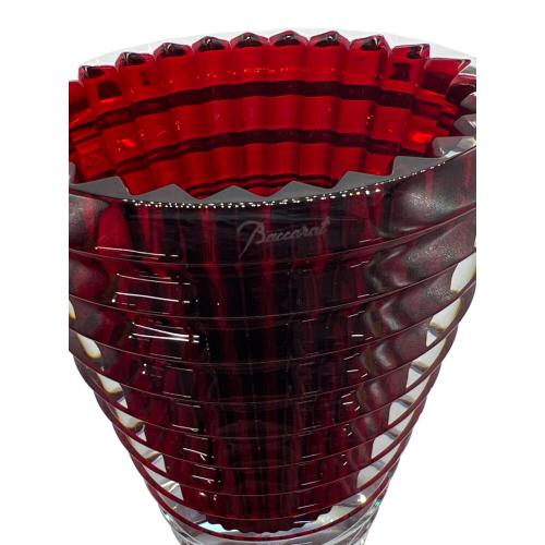 Baccarat (バカラ) フラワーベース レッド USED