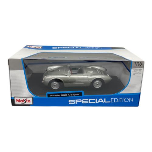 ミニカー Maisto ミニカー 1:18 ポルシェ 550A スパイダー シルバ ー