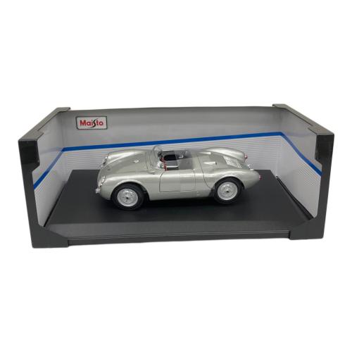 ミニカー Maisto ミニカー 1:18 ポルシェ 550A スパイダー シルバ ー