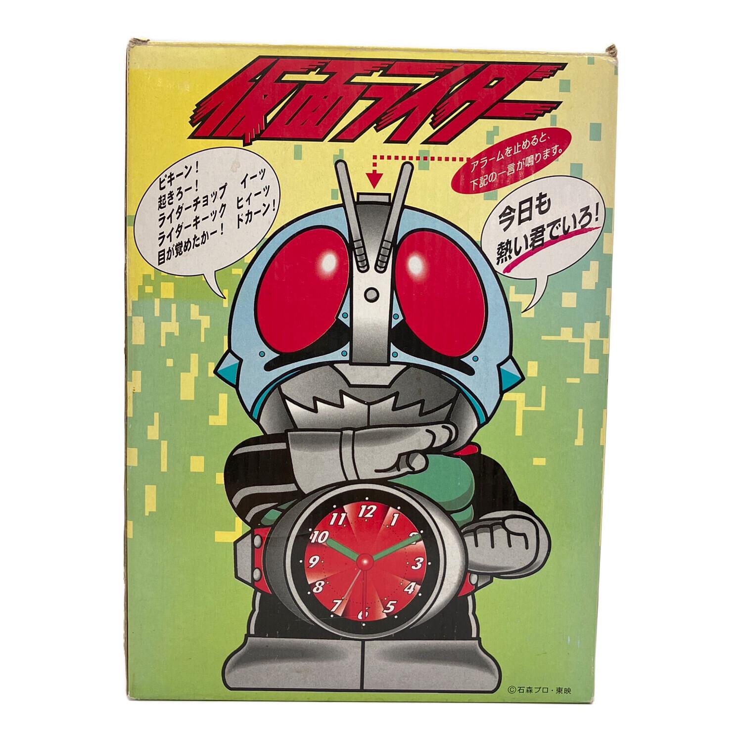 ✨激レア✨ ❣️状態良好❣️ 仮面ライダー 1号 目覚まし時計 リズム工業時計 男の子おもちゃ 仮面ライダー1号 目覚まし時計
