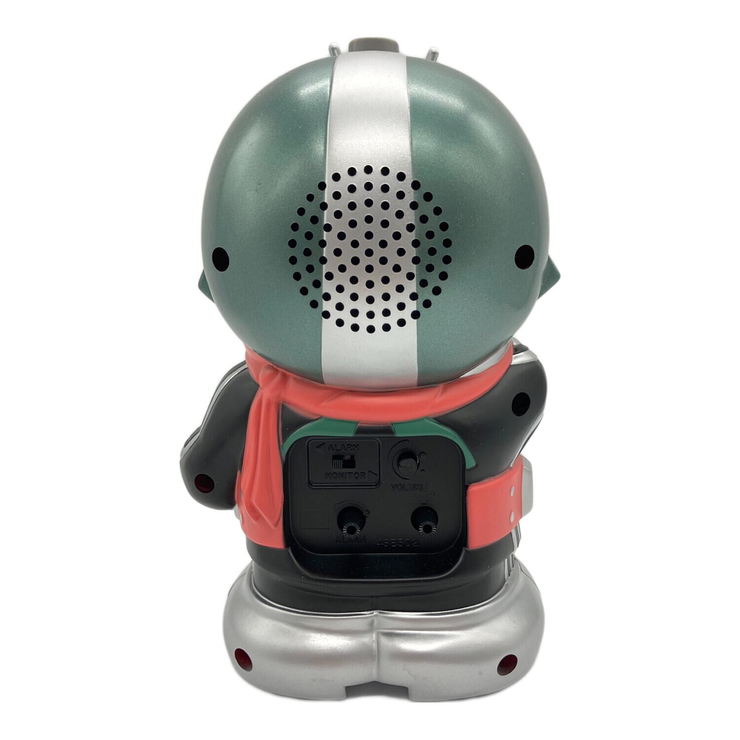 リズム工業時計 男の子おもちゃ 仮面ライダー1号 目覚まし時計 動作