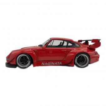AUTOart (オートアート) ミニカー 箱破れ有　RAUH-Welt 1/18 RWB 993 RED GUN GREY WHEELS 78153