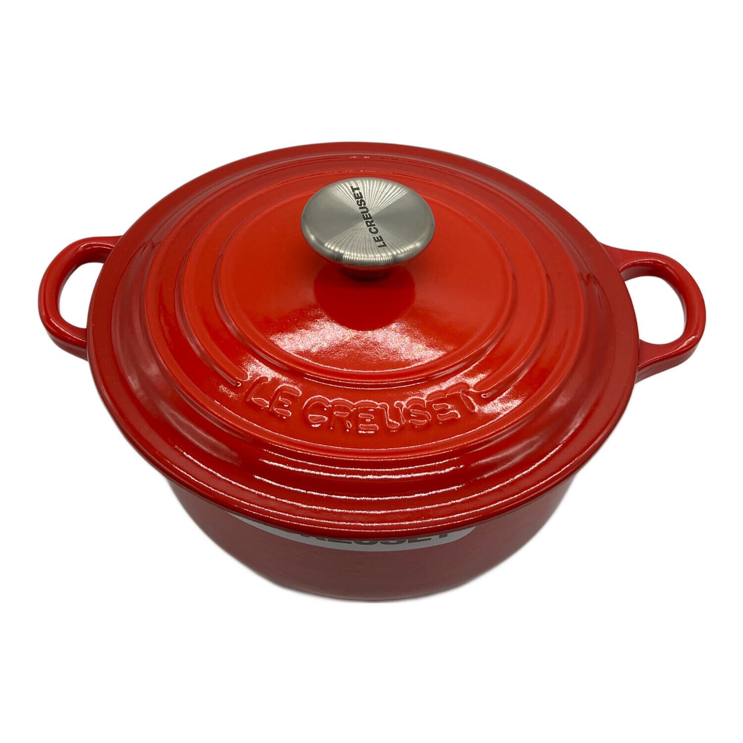 ル・クルーゼ 3種 中古品　内寸24㎝　22㎝　20㎝ ル・クルーゼ 3種 中古品 内寸24㎝ 22㎝ 20㎝