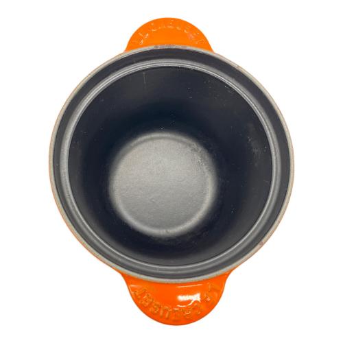 LE CREUSET (ルクルーゼ) 鍋 ココット・エブリィ 18cm オレンジ（ブラックツマミ）