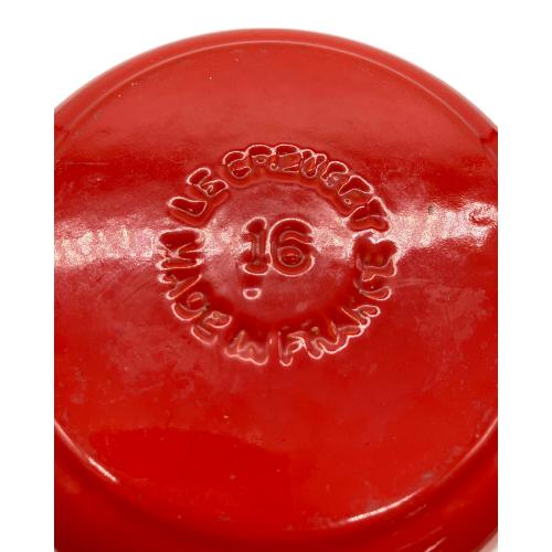 LE CREUSET (ルクルーゼ) 鍋 ココット・エブリィ 18cm オレンジ（ブラックツマミ）