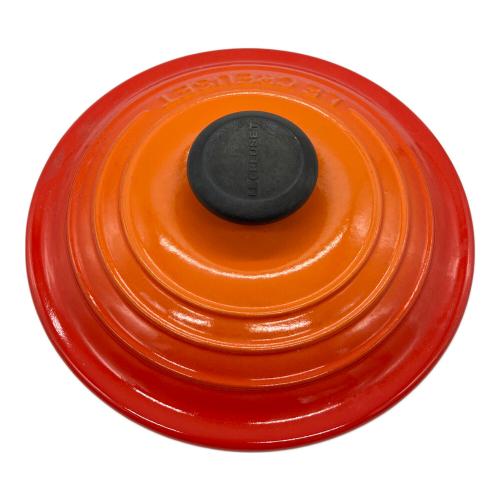 LE CREUSET (ルクルーゼ) 鍋 ココット・エブリィ 18cm オレンジ（ブラックツマミ）