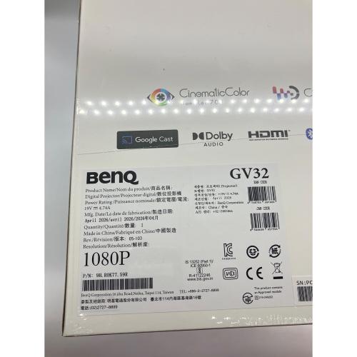 BenQ (ベンキュ) フルHD天井モバイルプロジェクター GV32