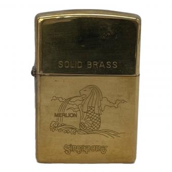 ZIPPO (ジッポ) オイルライター SOLID BRASS マーライオン