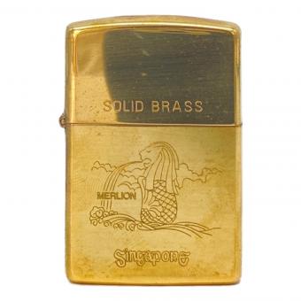 ZIPPO (ジッポ) オイルライター SOLID BRASS マーライオン