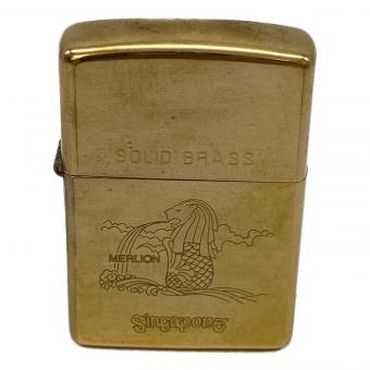 ZIPPO (ジッポ) オイルライター SOLID BRASS マーライオン