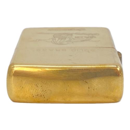 ZIPPO (ジッポ) オイルライター SOLID BRASS マーライオン