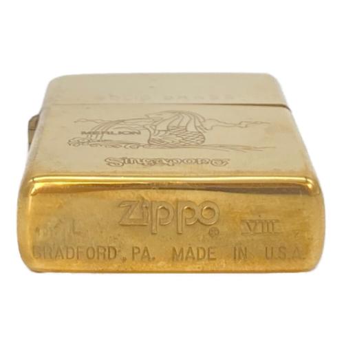 ZIPPO (ジッポ) オイルライター SOLID BRASS マーライオン
