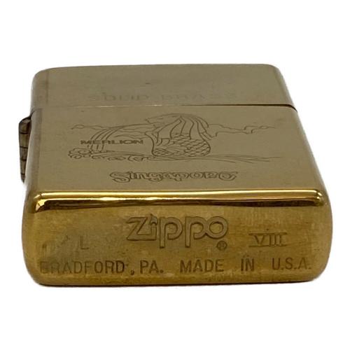ZIPPO (ジッポ) オイルライター SOLID BRASS マーライオン