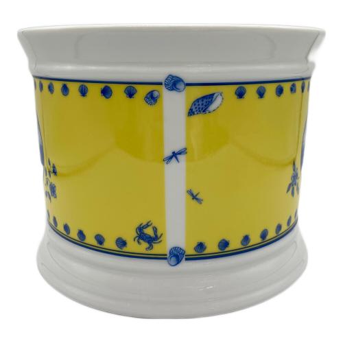 CHASE (チェイス) キャニスター イエロー×ブルー コスタアズーラ 横濱増田窯