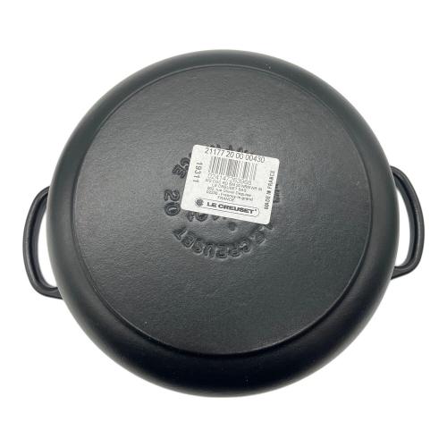 LE CREUSET (ルクルーゼ) シグニチャー・ココット・ロンド20cm マットブラック 21177-20000-0430 ブラック