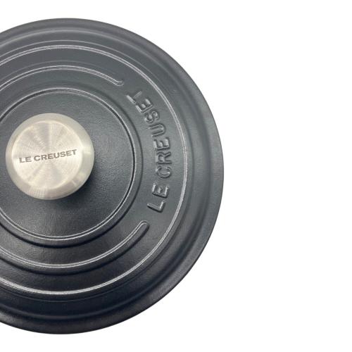LE CREUSET (ルクルーゼ) シグニチャー・ココット・ロンド20cm マットブラック 21177-20000-0430 ブラック