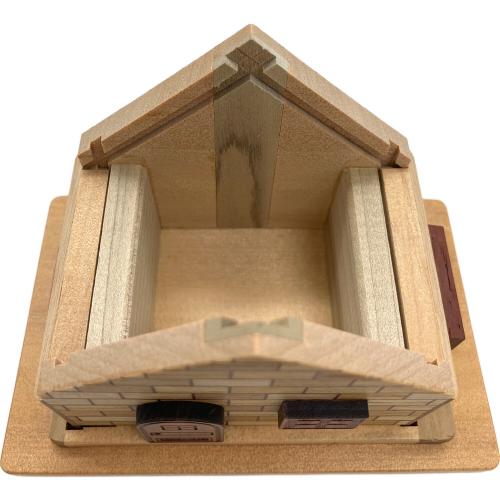 からくり箱 家 箱根寄木細工 宮本達雄