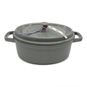 Staub (ストウブ) ピコ・ココット オーバル 27cm グレー 40500-276