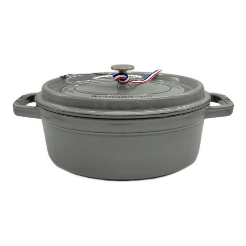 Staub (ストウブ) ピコ・ココット オーバル 27cm グレー 40500-276