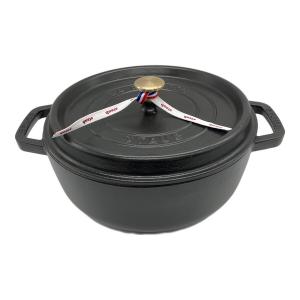 Staub (ストウブ) ピコ・ココット ラウンド シャロー 26cm ブラック