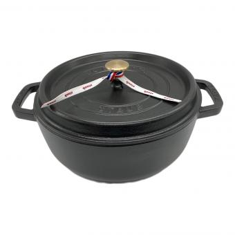 Staub (ストウブ) ピコ・ココット ラウンド シャロー 26cm ブラック