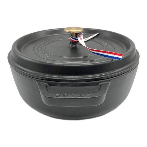 Staub (ストウブ) ピコ・ココット ラウンド シャロー 26cm ブラック