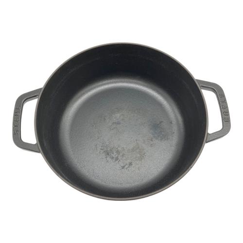 Staub (ストウブ) ピコ・ココット ラウンド シャロー 26cm ブラック
