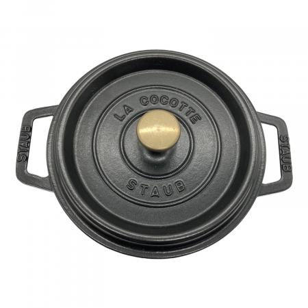 Staub (ストウブ) ピコ・ココット ラウンド 20cm ブラック 鋳鉄 両手鍋