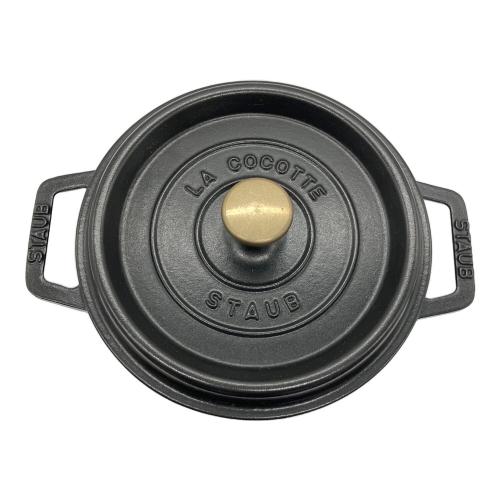 Staub (ストウブ) ピコ・ココット ラウンド 20cm ブラック 鋳鉄 両手鍋