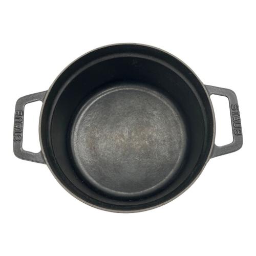 Staub (ストウブ) ピコ・ココット ラウンド 20cm ブラック 鋳鉄 両手鍋