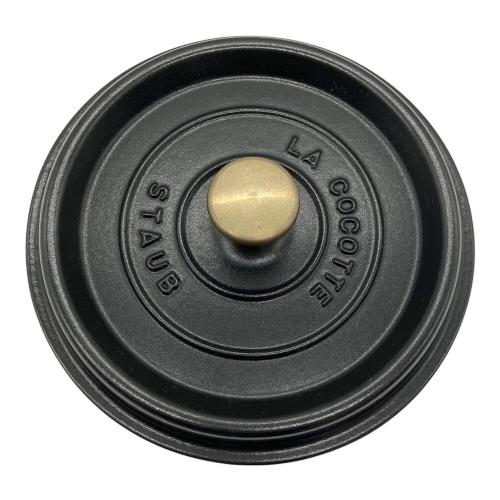 Staub (ストウブ) ピコ・ココット ラウンド 20cm ブラック 鋳鉄 両手鍋