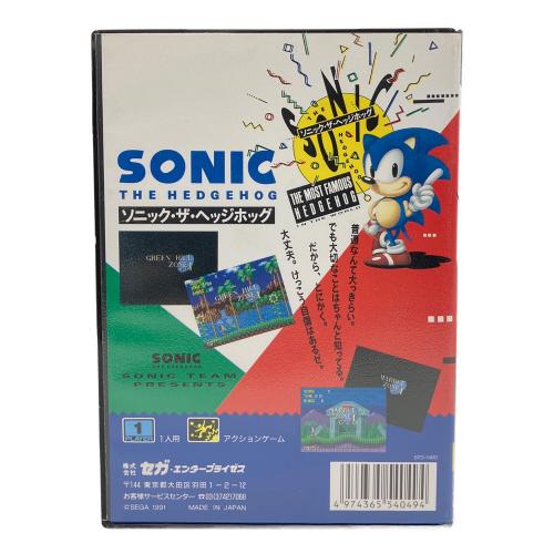 SEGA(セガ) ソニック・ザ・ヘッジホッグ メガドライブ用ソフト 動作確認済み