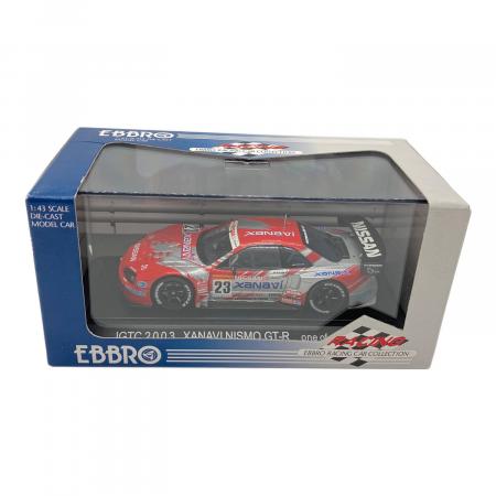 EBBRO (エブロ) 1/43 JGTC2003 XANAVI NISMO GT-R #23(レッド×シルバー