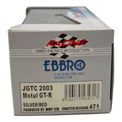 EBBRO (エブロ) 1/43 JGTC2003 モチュール ピットワーク GT-R #22(レッド×シルバー) 「RACING CAR COLLECTION」 モデルカー