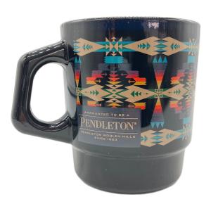 Fire King (ファイヤーキング) PENDLETON マグカップ ブラック 布付き