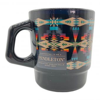 Fire King (ファイヤーキング) PENDLETON マグカップ ブラック 布付き