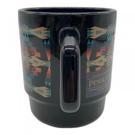 Fire King (ファイヤーキング) PENDLETON マグカップ ブラック 布付き