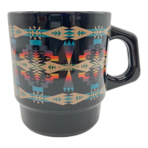 Fire King (ファイヤーキング) PENDLETON マグカップ ブラック 布付き