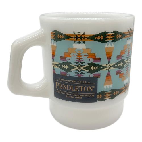 Fire King (ファイヤーキング) PENDLETON マグカップ ホワイト