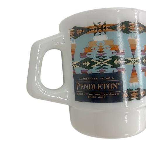 Fire King (ファイヤーキング) PENDLETON マグカップ ホワイト
