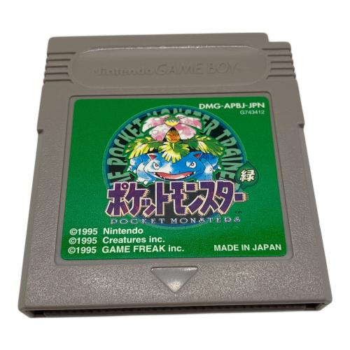 Nintendo (ニンテンドウ) ポケットモンスター緑 ゲームボーイ用ソフト 箱・取説付