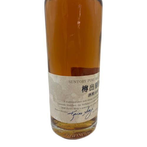 サントリー 山崎 ジャパニーズウィスキー 樽出原酒 酒精58度 500ml 未開封