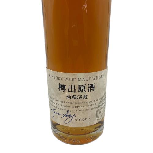 サントリー 山崎 ジャパニーズウィスキー 樽出原酒 酒精58度 500ml 未